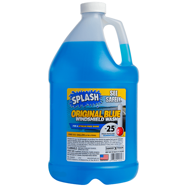 Splash Blue windshield washer fluid